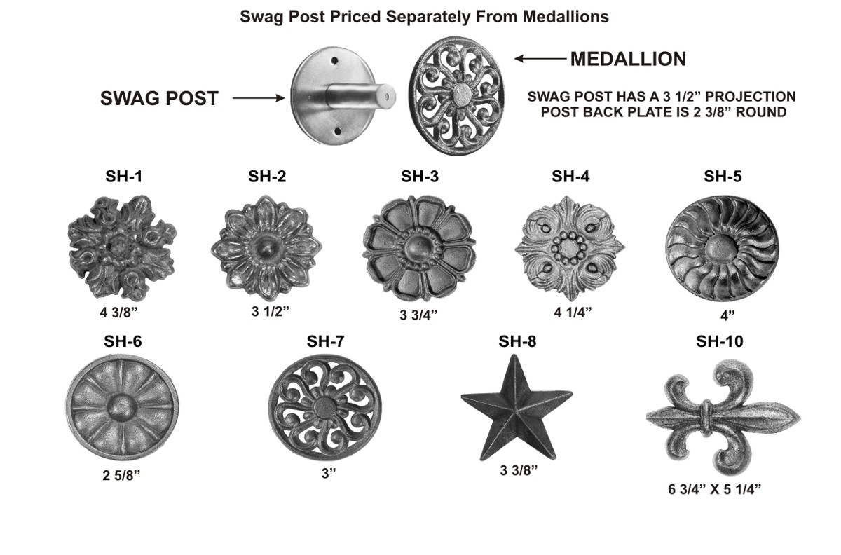 Medallions for swag Posts